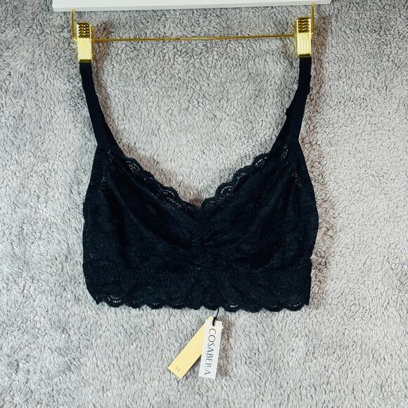 Cosabella NWT Never Say Never Sweetie Black Bralette XL - Picture 1 of 8